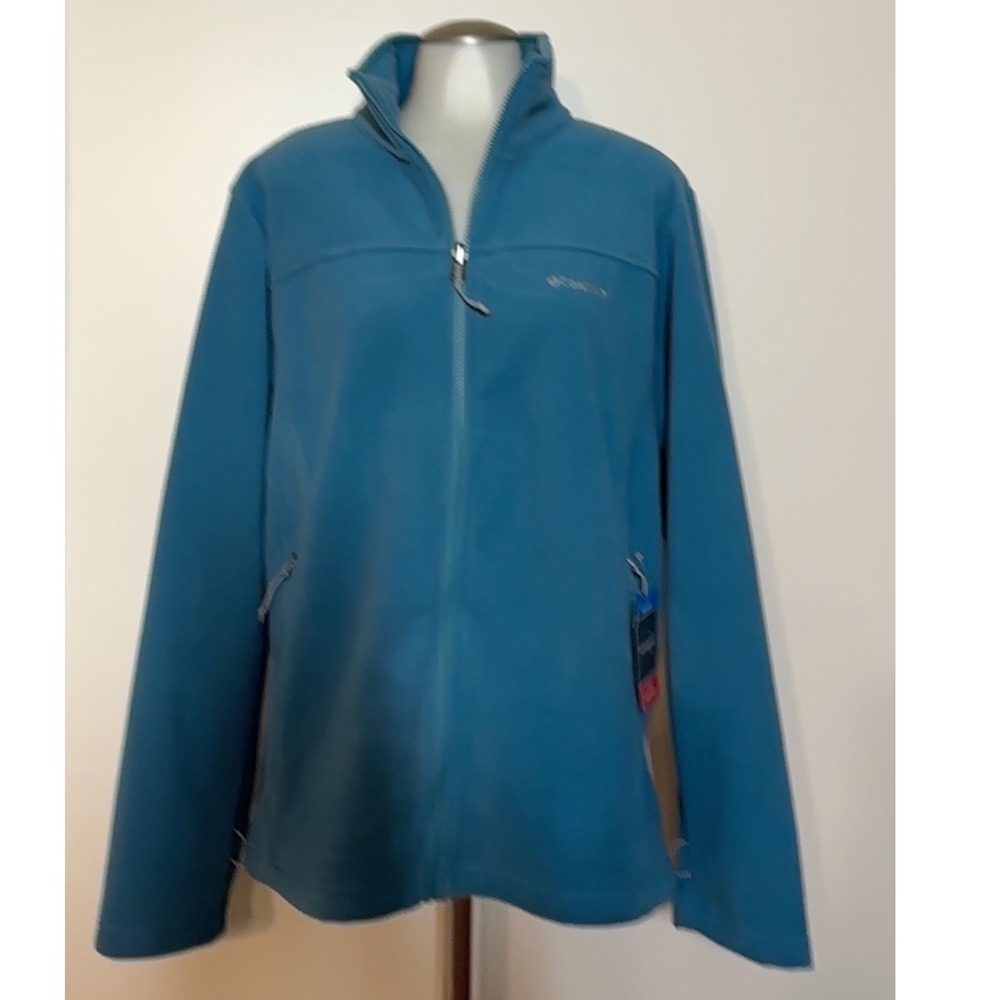 Columbia Interchange Fleece Jacket Women's Teal Blue Full Zip Size XL NEW w/ tag